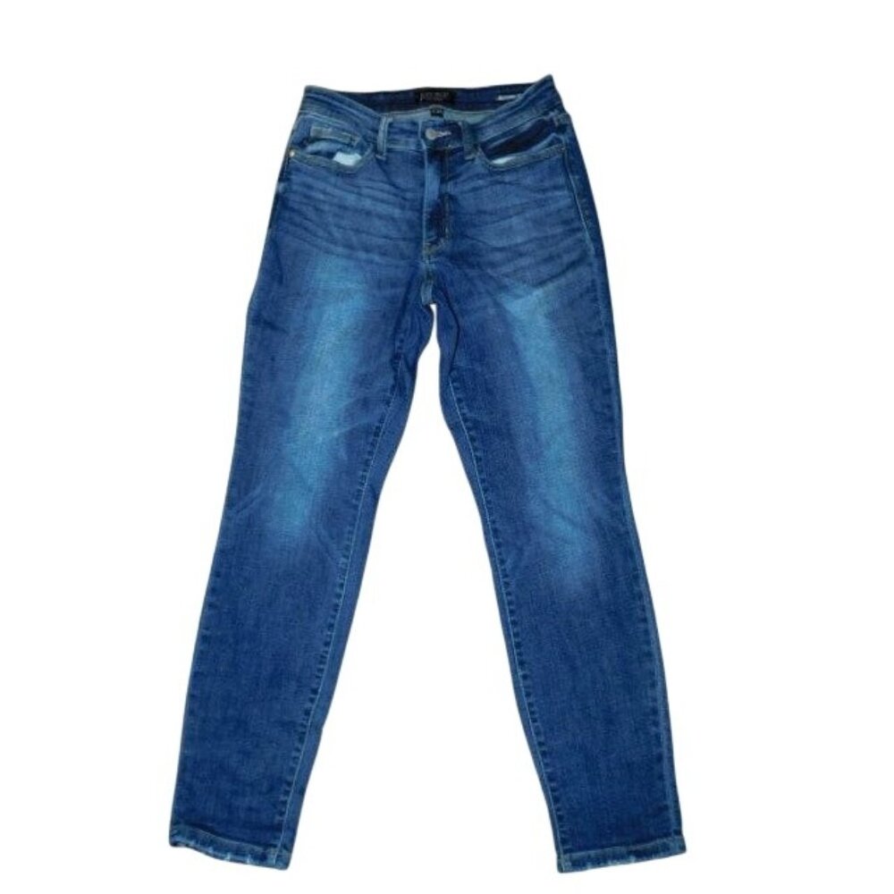 Judy Blue Size 1/25 Boyfriend Fit STRETCH Distressed Denim Jeans